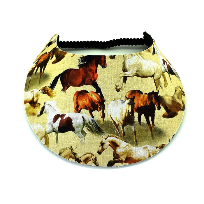 Around The Farm Foam Sun Visor Foam Visors Running Horses Medium 