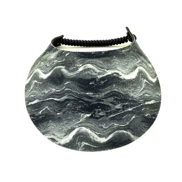 Black & White Patterns Foam Sun Visor Foam Visors B & W Waves Medium 