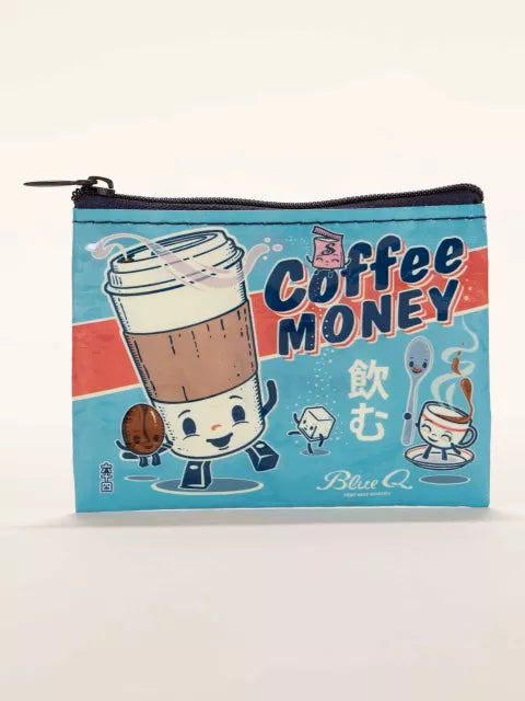 BlueQ Coin Purse Coffee Money Coin Purse 