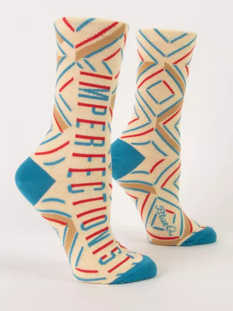 BlueQ Women Crew Socks Imperfectionist Socks 