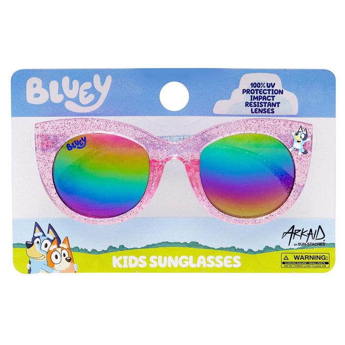 Bluey Kids Arkaid Sunglasses Sun-Staches In Pink Sparkle Sun-Staches 