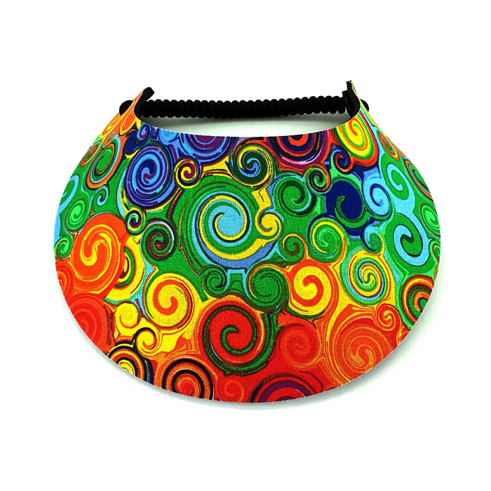 Brilliant Colors Foam Sun Visor Foam Visors Brilliant Swirl Medium 