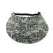 Denim and Tweed Print Foam Sun Visor Foam Visors Black Tweed Medium 