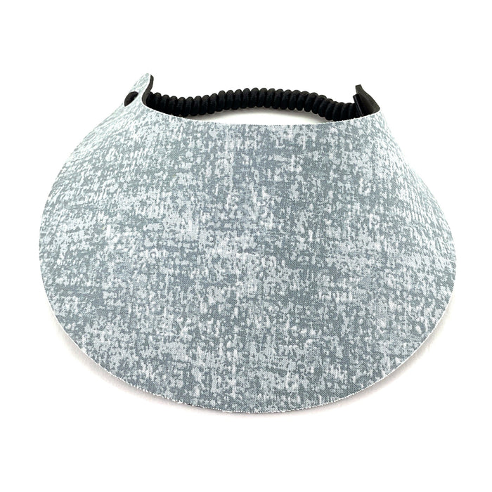 Denim and Tweed Print Foam Sun Visor Foam Visors Grey Tweed Medium 