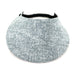 Denim and Tweed Print Foam Sun Visor Foam Visors Grey Tweed Medium 