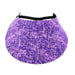 Denim and Tweed Print Foam Sun Visor Foam Visors Purple Tweed Medium 