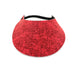 Denim and Tweed Print Foam Sun Visor Foam Visors Red Tweed Medium 
