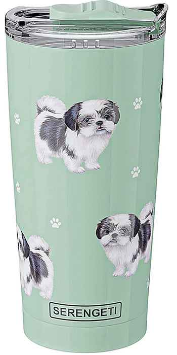 Dog Breeds Q-Z 20oz Serengeti Ultimate Tumbler Tumblers Shih Tzu on Teal 