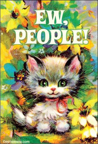 Ew, people! Ephemera Refrigerator Magnet Fridge Magnet 