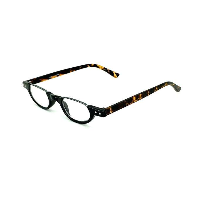 Hepcat Half Frame Tortoise Fully Magnified Readers Fully Magnified Reading Glasses 