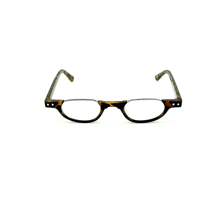 Hepcat Half Frame Tortoise Fully Magnified Readers Fully Magnified Reading Glasses 
