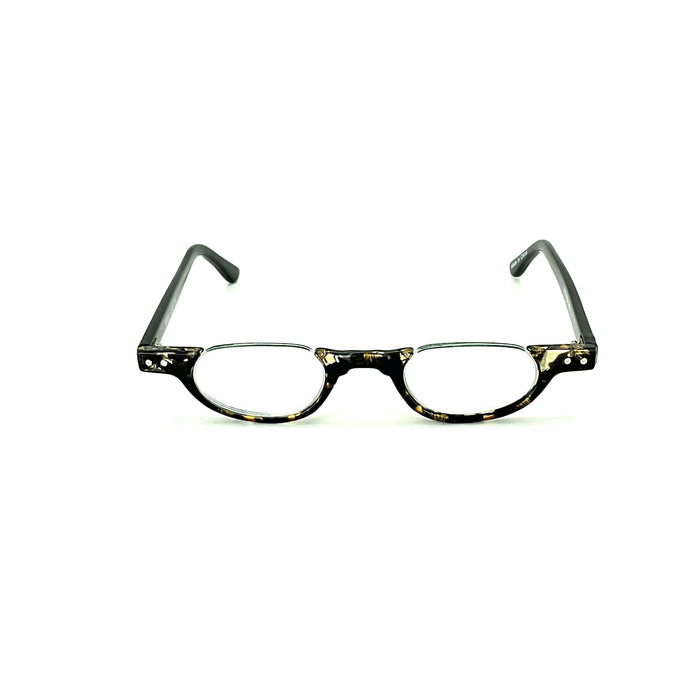 Hepcat Half Frame Tortoise Fully Magnified Readers Fully Magnified Reading Glasses 
