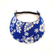 Hibiscus Hawaiian Print Foam Sun Visor Foam Visors Dark Blue Hawaii Medium 