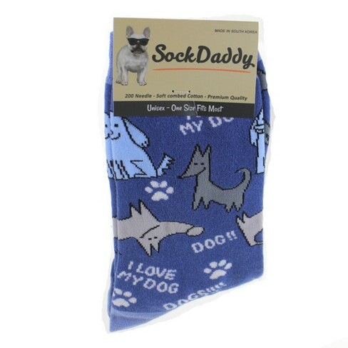 I Love My Dog Sock Daddy Socks One Size Fits Most Socks 
