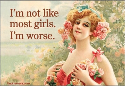 I'm not like most girls. Ephemera Refrigerator Magnet Fridge Magnet 