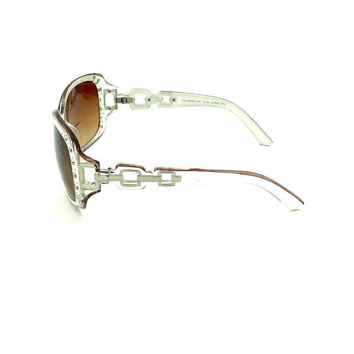 Jazzed High Power Glitzy Rhinestone Bifocal Reading Sunglasses up to +6.00 Bifocal Reading Sunglasses 