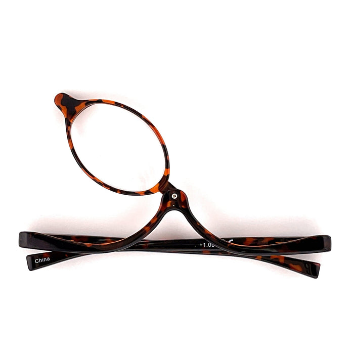 Kiss Up Tortoise Reading Glasses for Putting On Makeup Makeup glasses 