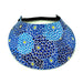 New Plant Theme Foam Sun Visor Foam Visors Blue Zinnias Medium 