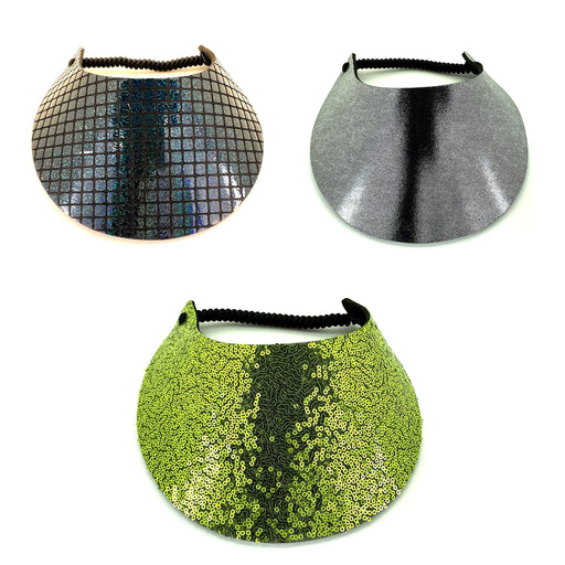 New Shiny Print Foam Sun Visor Foam Visors 