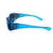 Polarized Translucent Double Temple Rhinestone Fits-Over Sunglasses in Six Colors Fit Over Sunglasses 
