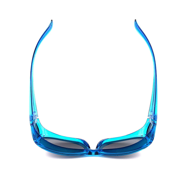 Polarized Translucent Double Temple Rhinestone Fits-Over Sunglasses in Six Colors Fit Over Sunglasses 