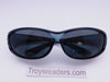 Polarized Translucent Double Temple Rhinestone Fits-Over Sunglasses in Six Colors Fit Over Sunglasses Black Smoke 