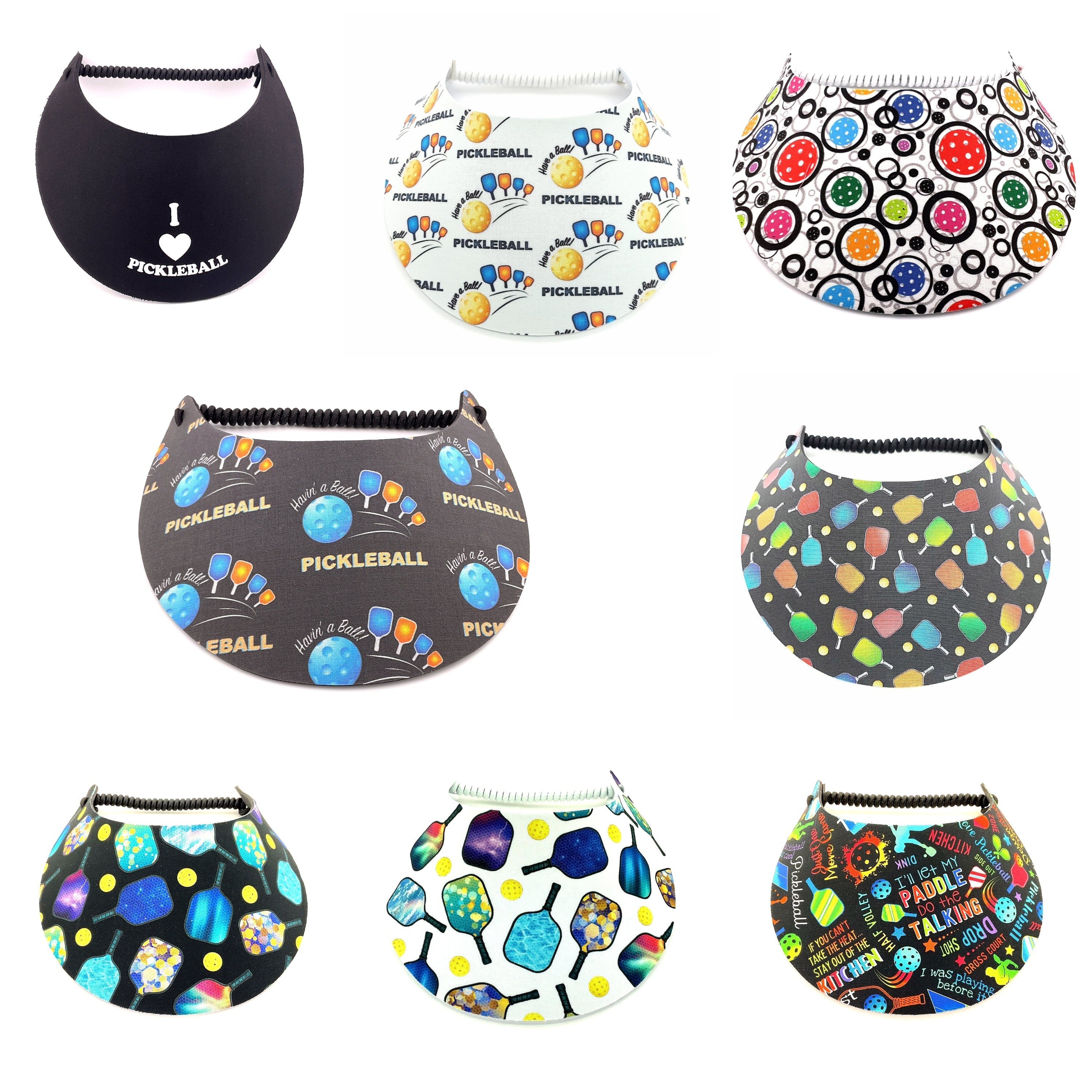 Premium Pickleball Patterns Foam Sun Visor — Troy's Readers