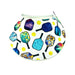 Premium Pickleball Patterns Foam Sun Visor Foam Visors Paddles on White Medium 