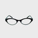 Cinzia JitterBug Oval Shape Reading Glasses with Case Black Frame