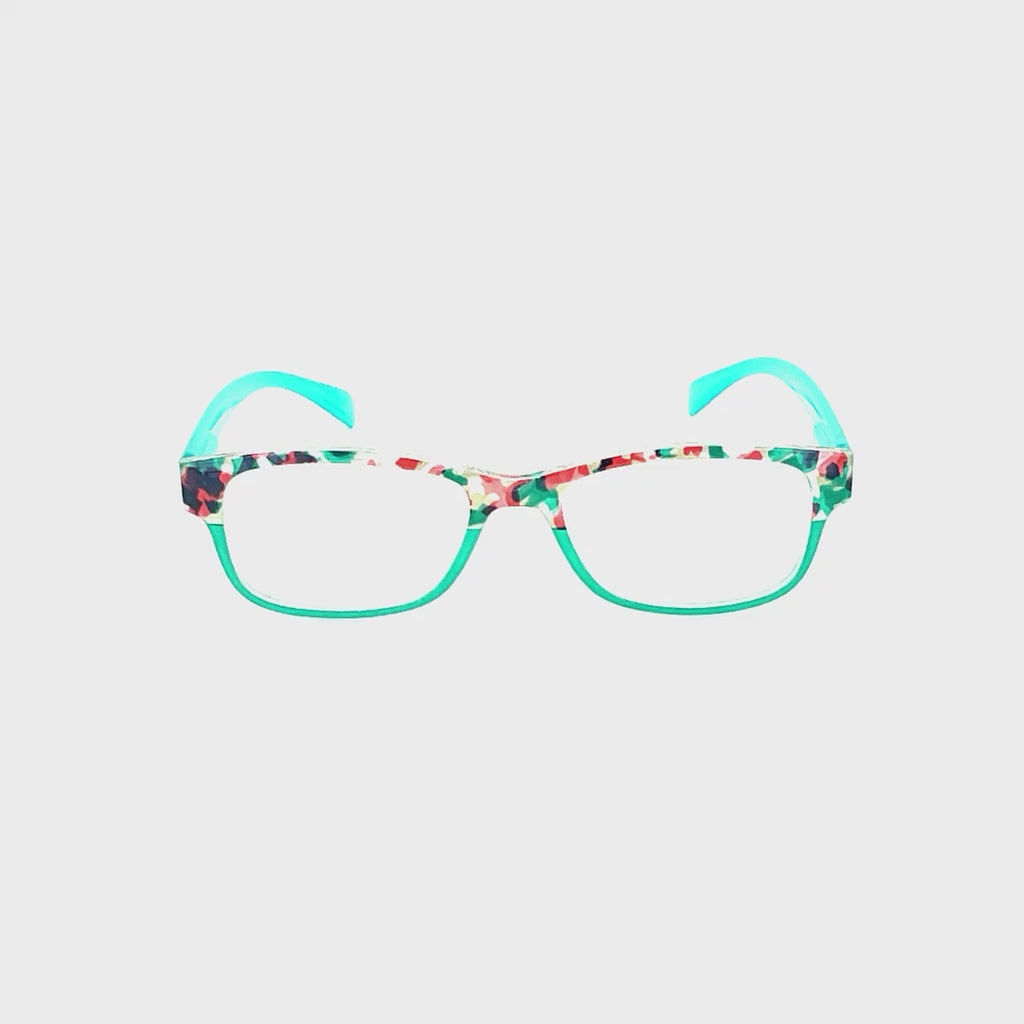Wig Out Super Fun & Colorful Reading Glasses For Women Teal Frame