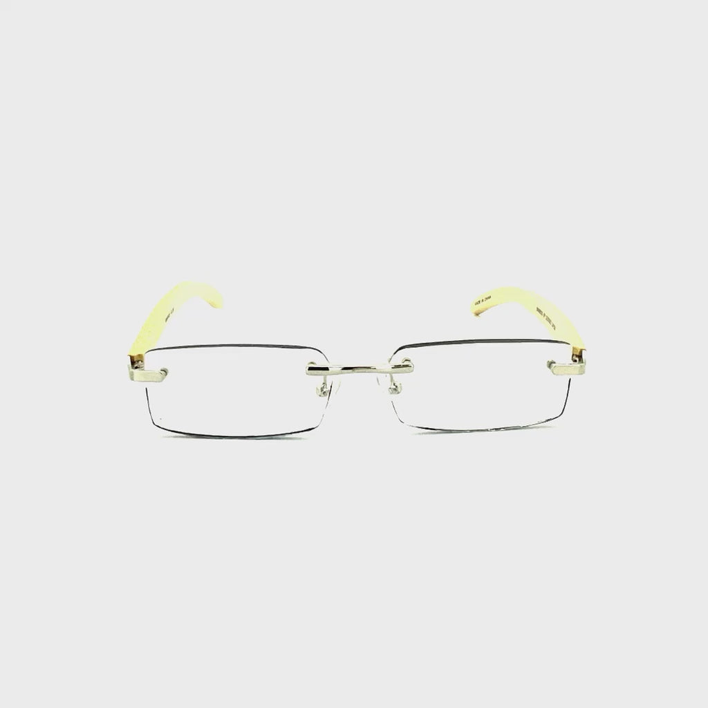 Rimless Bamboo Readers With Box