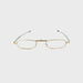 Trendies Pocket Eyes By Cinzia Oval Shape Folding Reading Glasses with Clamshell Metal Case Gold
