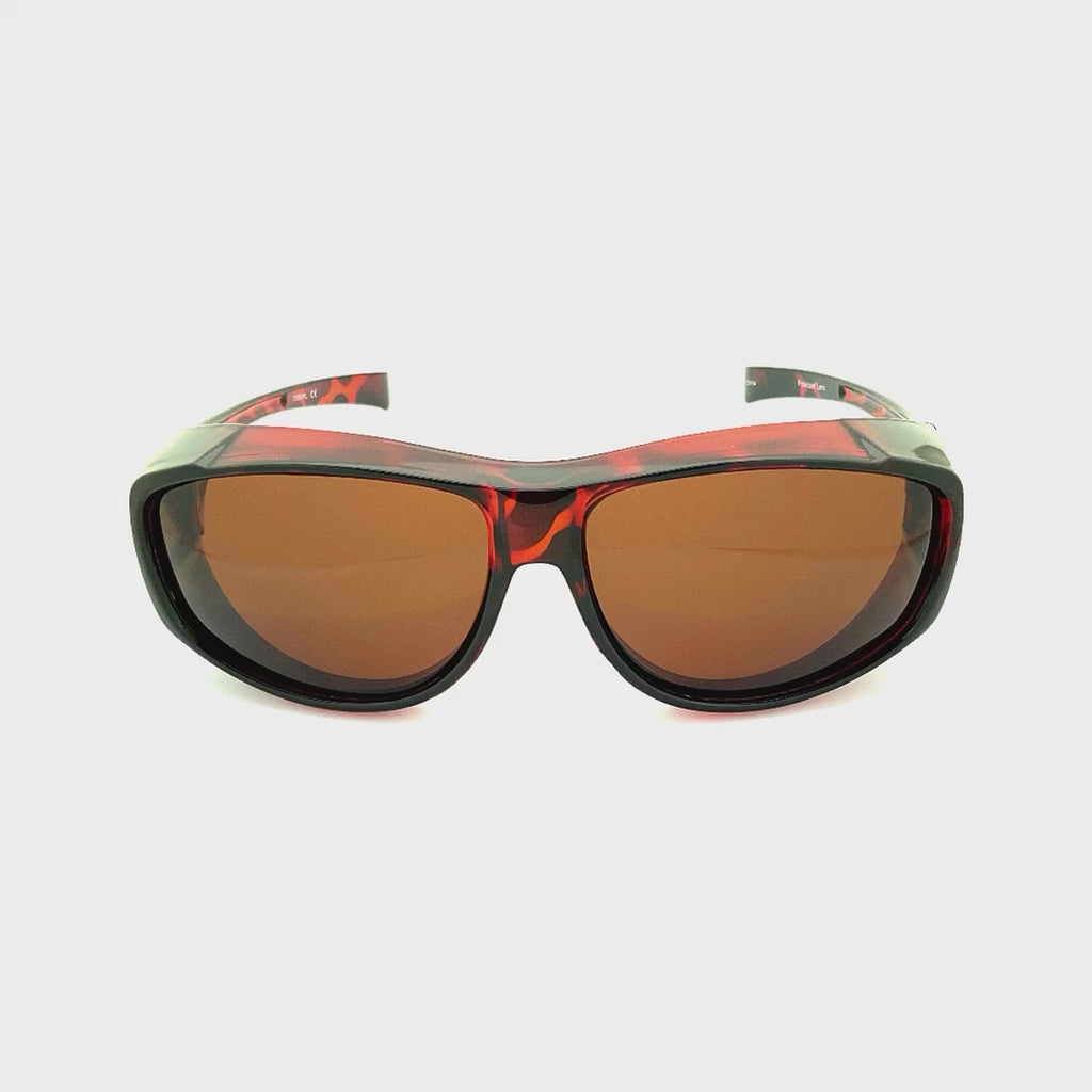 Chariot Large Lens Polarized Fitovers Tortoise Frame