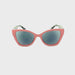 Psych Cat-Eye Frame Fully Magnified Reading Sunglasses Pink Frame