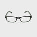 Basic High Power Oval Shape Reading Glasses up to +6.00 Matte Black