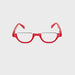 Peepers High Power Semi-Rimless Fun Colors Topless Half-Moon Reading Glasses up to +4.00 Red