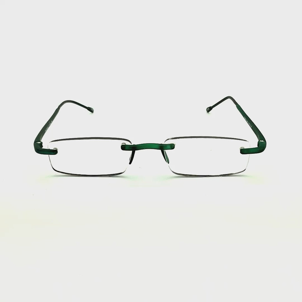 Copy of Cinzia Flooid Reading Glasses with Case in Four Colors Green