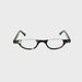 Belly Up High Power Semi-Rimless Readers with Tortoise Spring Temple Reading Glasses up to +6.00 Black Tortoise