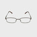 The Standard Squared Metal High Power Reading Glasses Bronze Frame