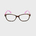 On The Nose High Power Oval Shape Spring Temple Reading Glasses up to +6.00 Pink Frame