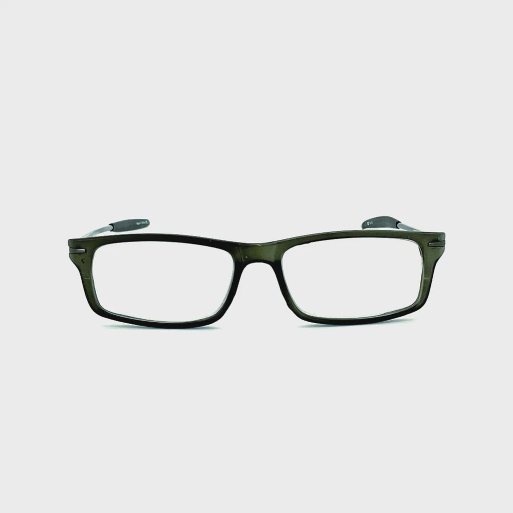 Cinzia Precocious Reading Glasses with Case in Three Colors Green
