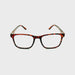 Twitchin' Fully Magnified Photochromic Square Keyhole Reading Sunglasses Tortoise Frame Photochromic