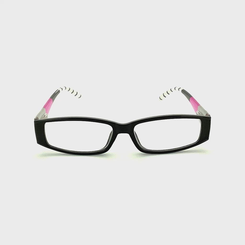 Multiple Design Rectangular Readers With Case Pink