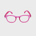 Doll Dizzy High Power Large Round Shape Colorful Spring Temple Reading Glasses up to +6.00 Pink Frame