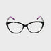 Cut A Rug High Power Large Oval Shape Spring Temple Reading Glasses up to +6.00 Purple Frame