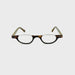  Belly Up High Power Semi-Rimless Readers with Tortoise Spring Temple Reading Glasses up to +6.00 Tan Tortoise