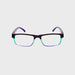 Off The Hook Rectangular Frame High Power Reading Glasses Up to +6.00 Purple