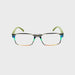Off The Hook Rectangular Frame High Power Reading Glasses Up to +6.00 Green