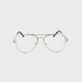 Bench Racing Fully Magnified Metal Frame Aviator Readers Silver Frame
