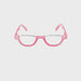 Peepers High Power Semi-Rimless Fun Colors Topless Half-Moon Reading Glasses up to +4.00 Pink